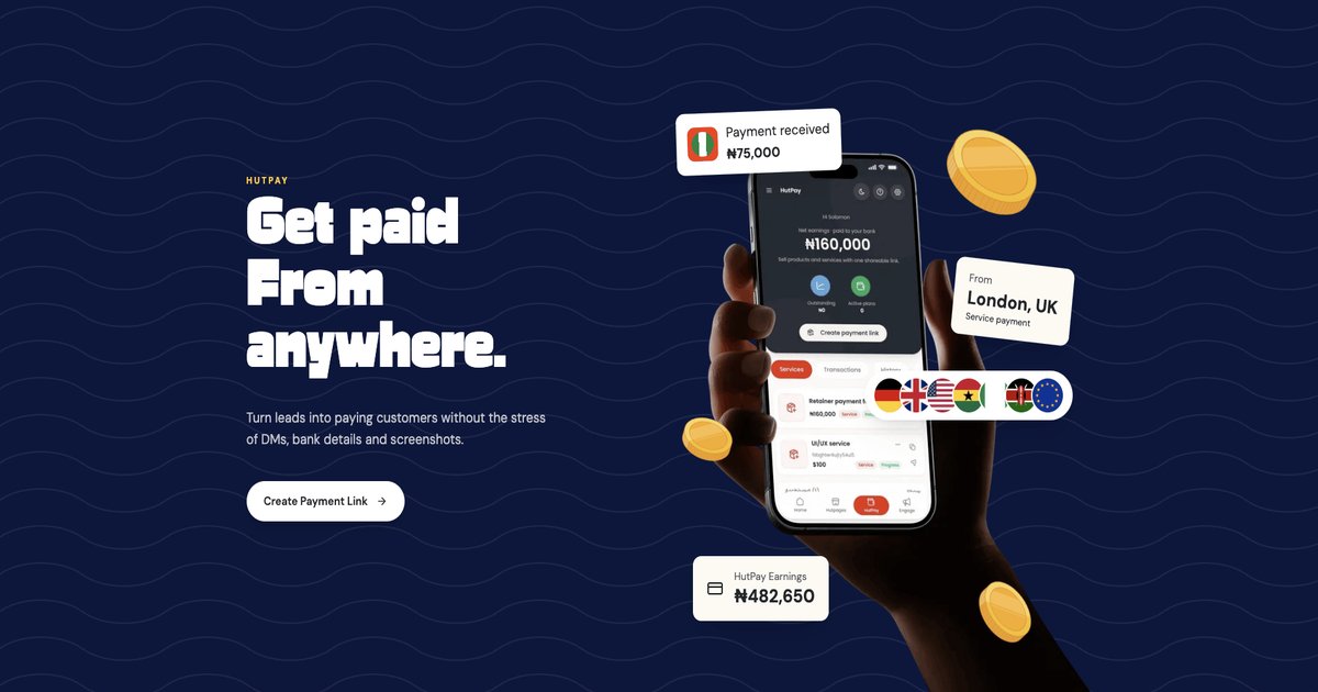 How to Get Paid From Anywhere in the World with Your Hutpage or HutPay Link